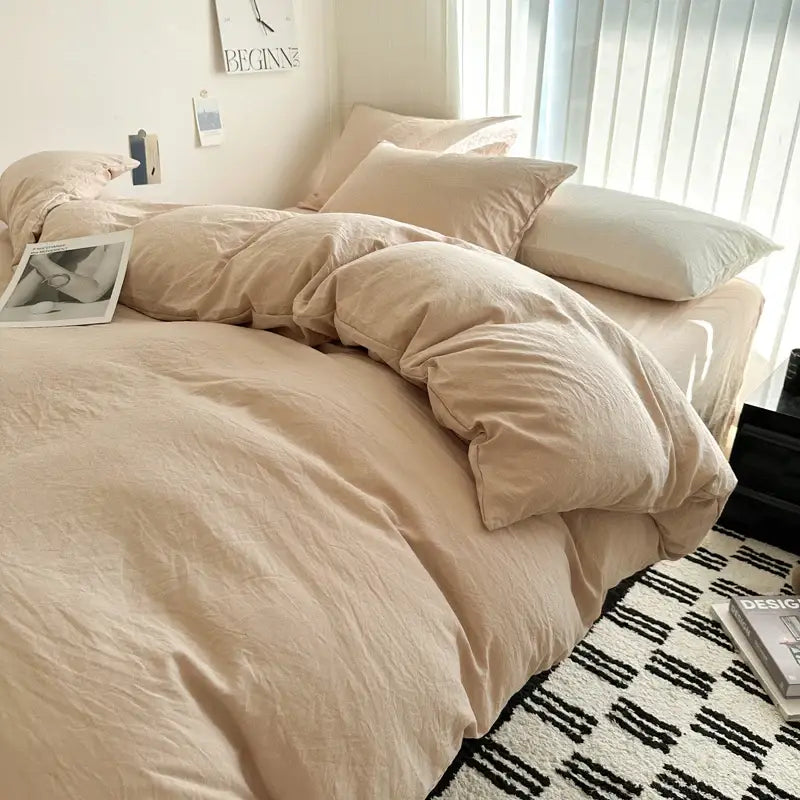 Gray Cotton Bedding Set
