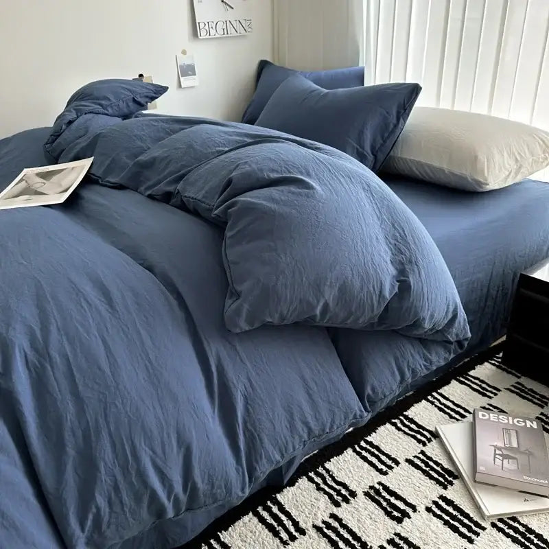Gray Cotton Bedding Set