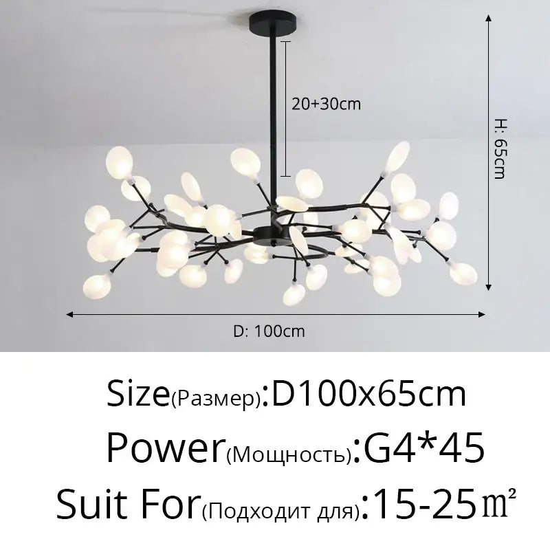 Gold Globe LED Chandelier 9-54 Heads