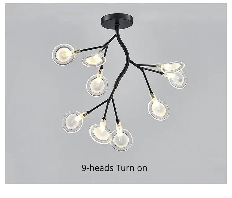 Gold Globe LED Chandelier 9-54 Heads