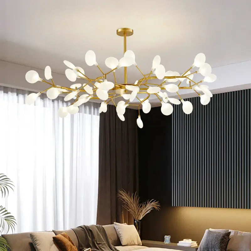 Gold Globe LED Chandelier 9-54 Heads