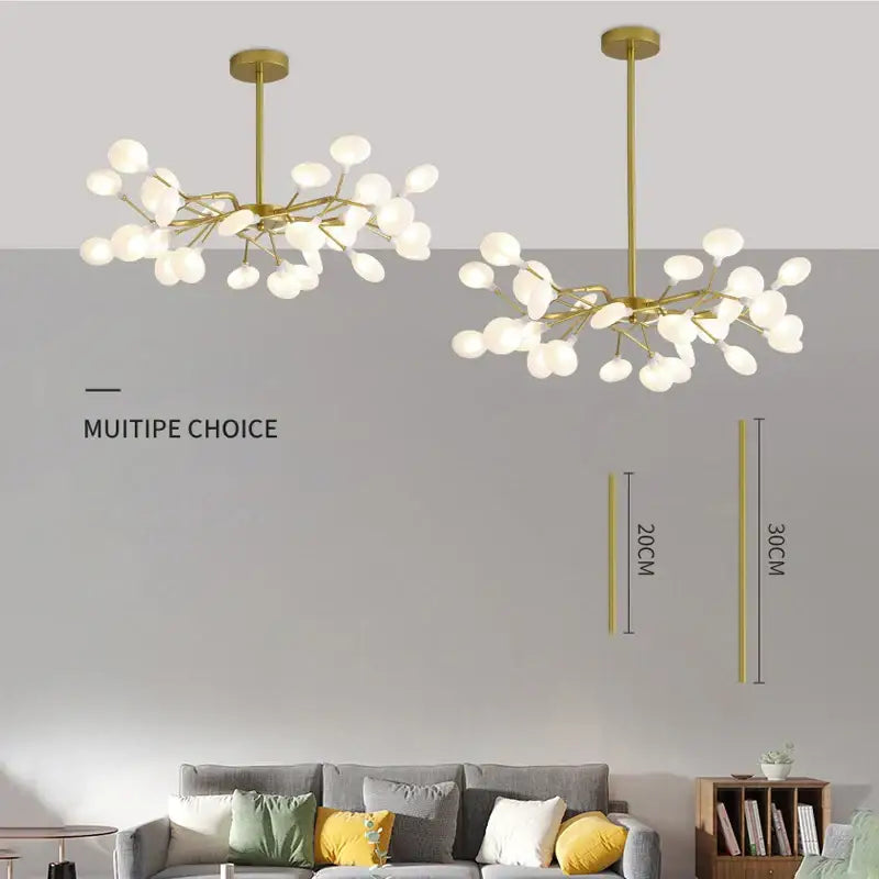 Gold Globe LED Chandelier 9-54 Heads