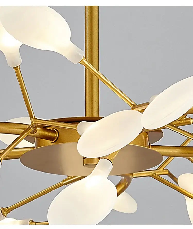 Gold Globe LED Chandelier 9-54 Heads