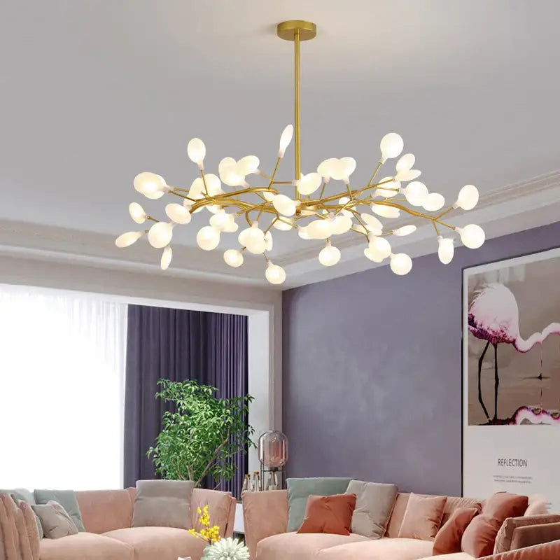 Gold Globe LED Chandelier 9-54 Heads