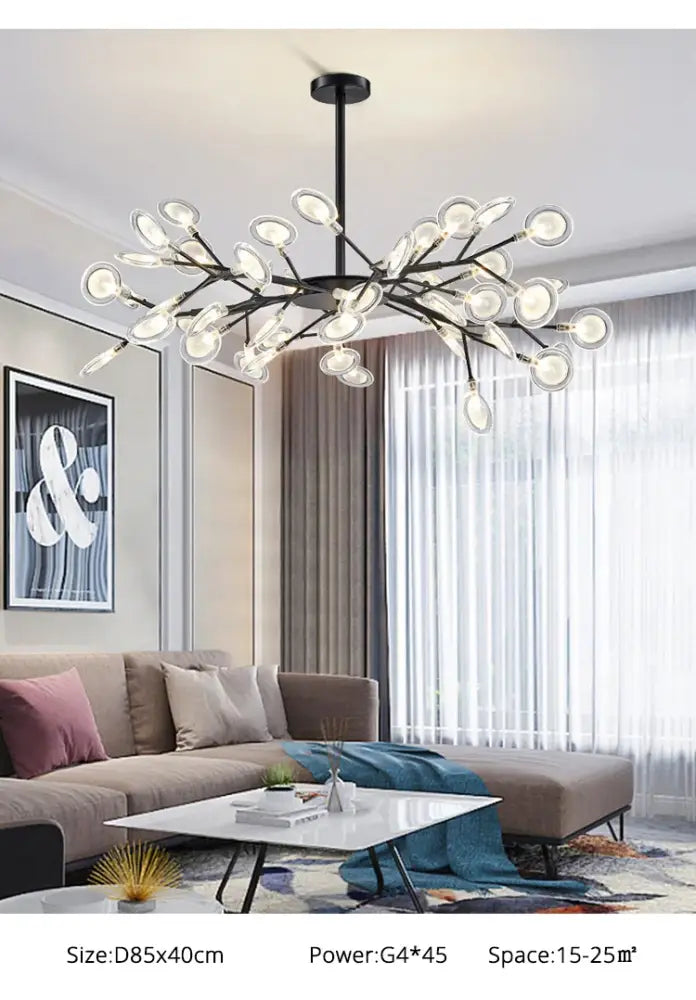Gold Globe LED Chandelier 9-54 Heads