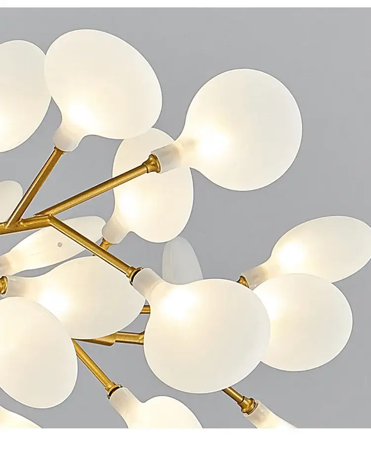 Gold Globe LED Chandelier 9-54 Heads