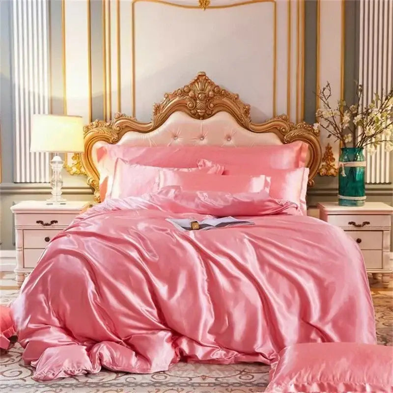 Copper Silk Bedding Set