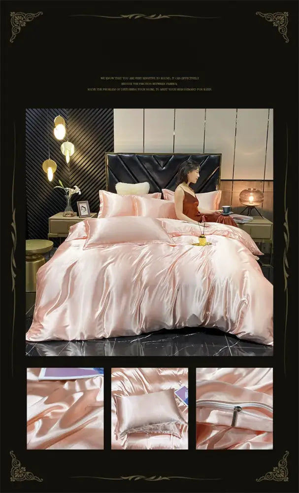 Gold Mulberry Silk Bedding Set