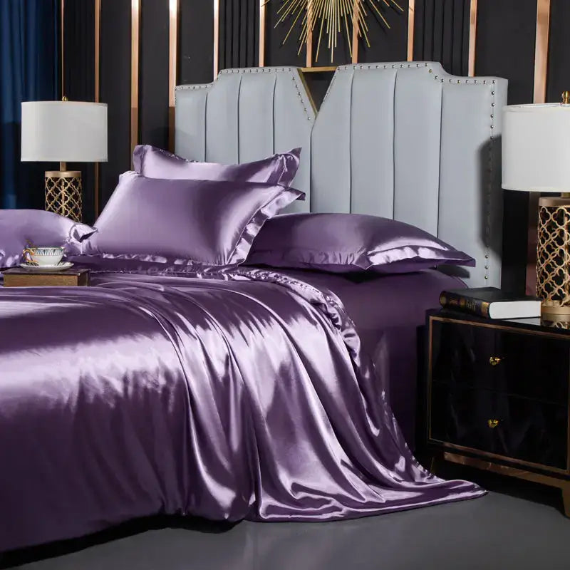 Navy Nordic Silk Bedding