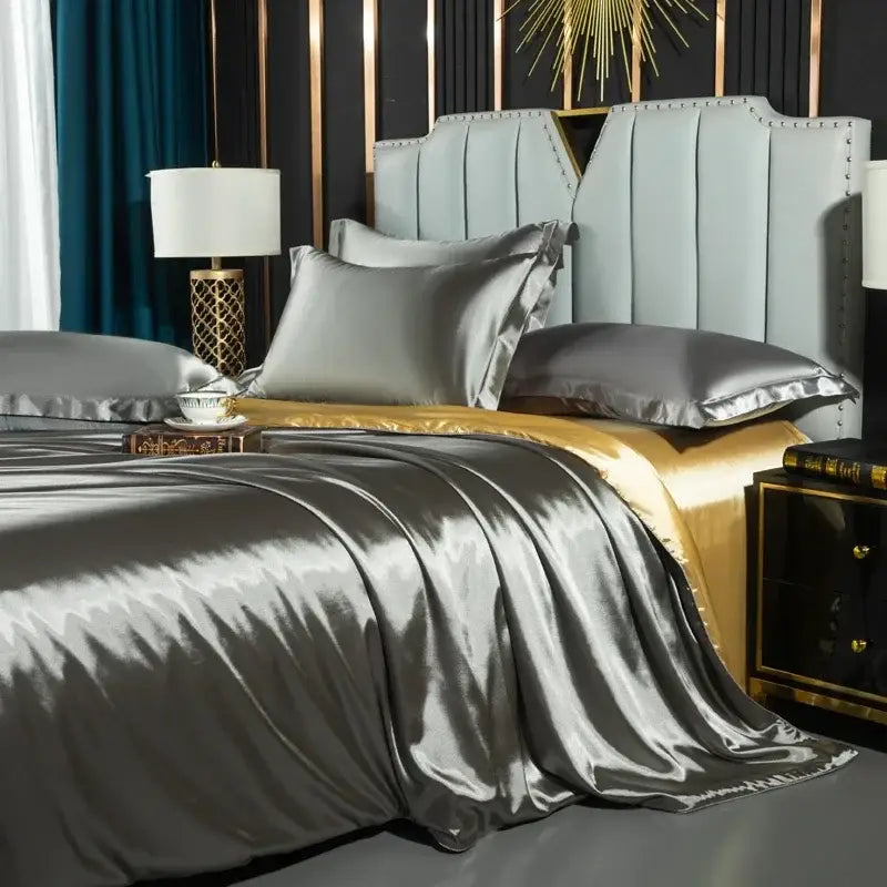 Gold Nordic Silk Bedding