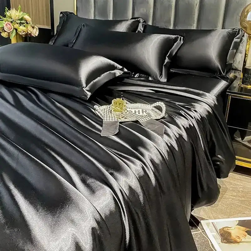 White Silk Duvet Set