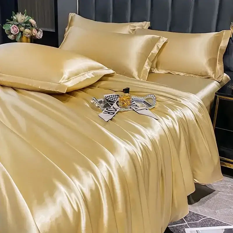 White Silk Duvet Set