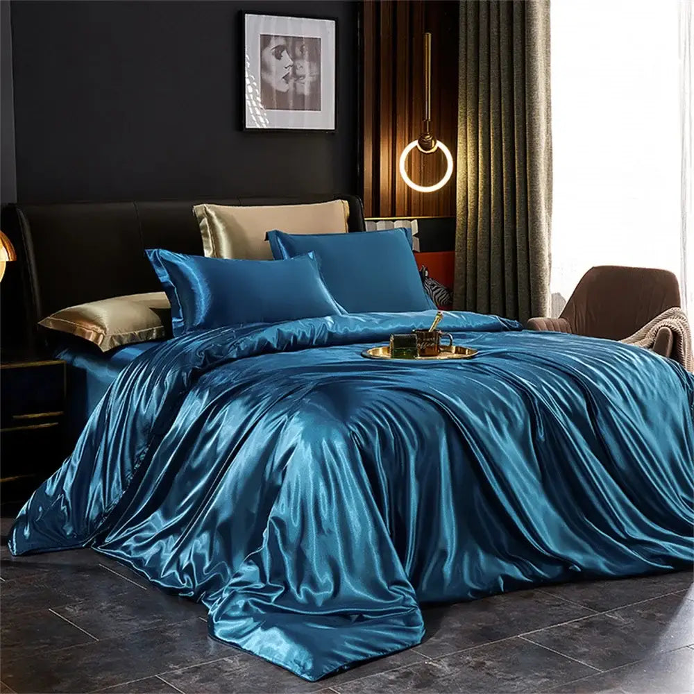 Gold Cream Satin Bedding