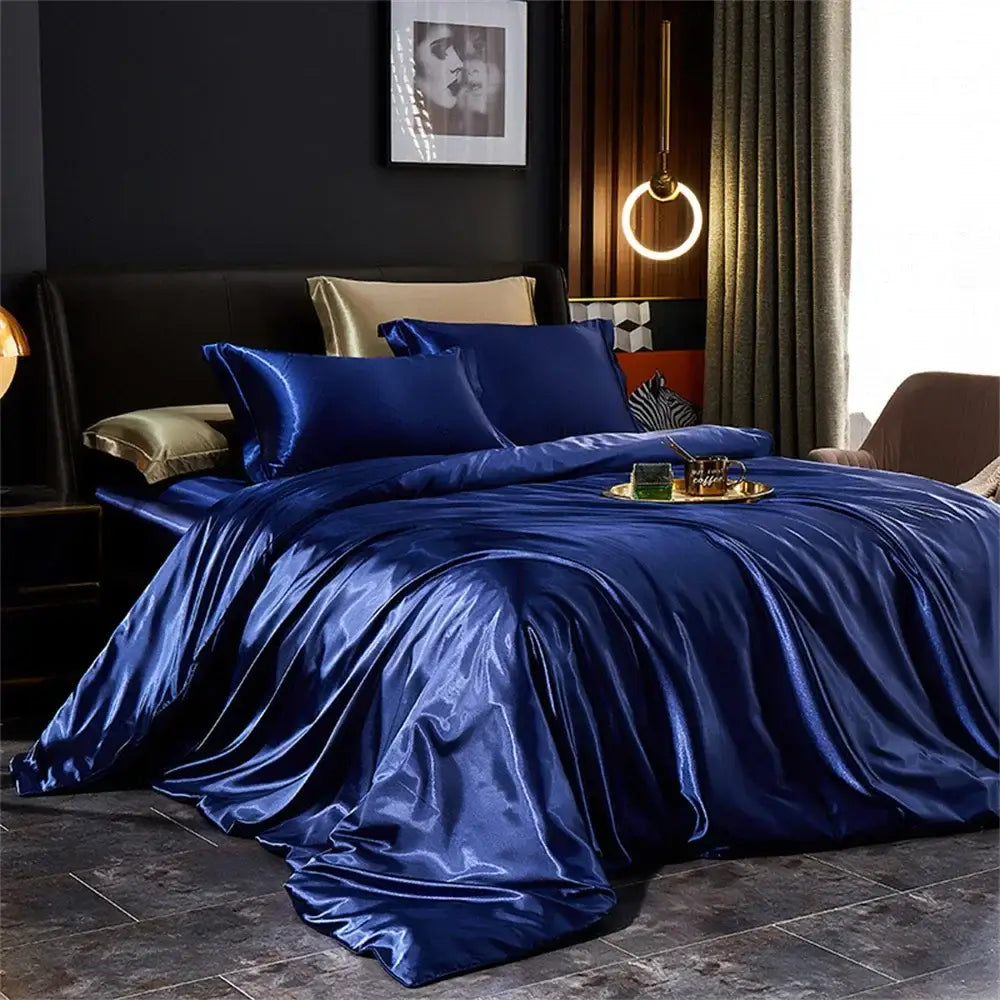 Gold Cream Satin Bedding