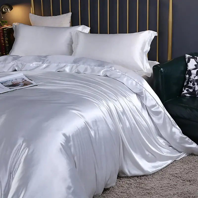 Matcha Green Satin Bedding