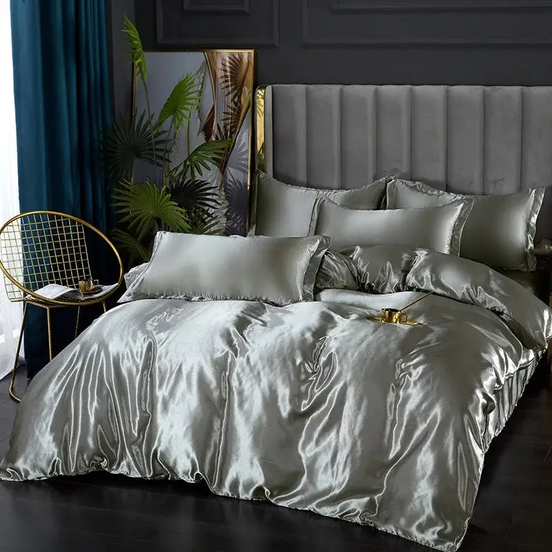 Camel Satin Bedding Set