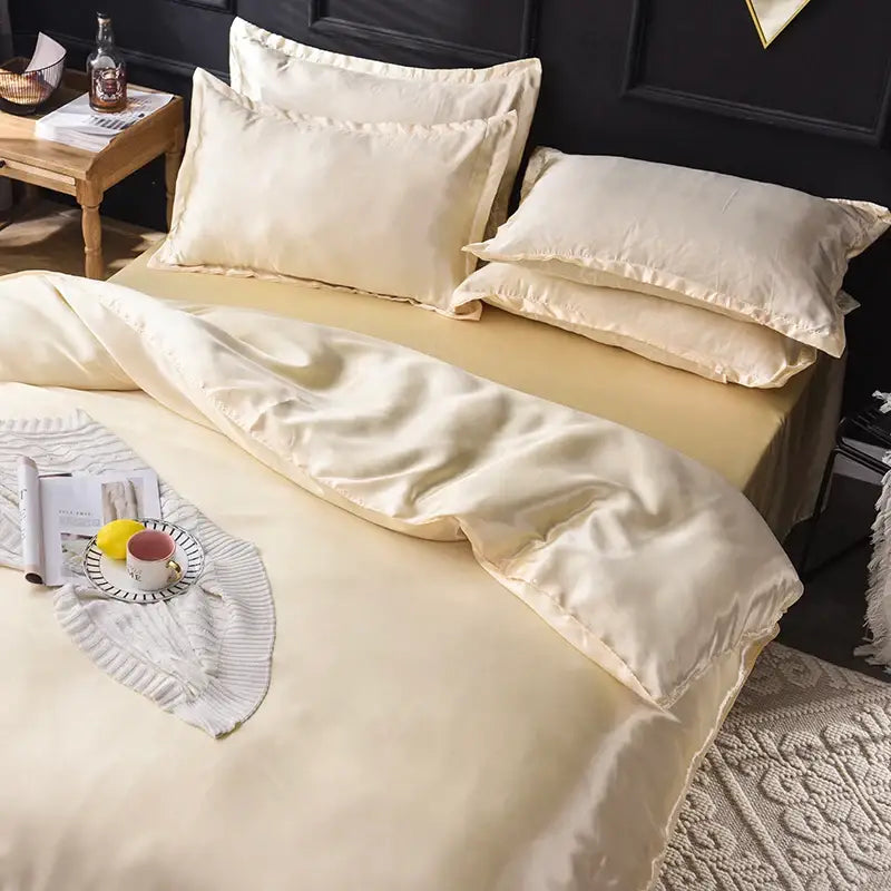 Water Blue Silk Bedding