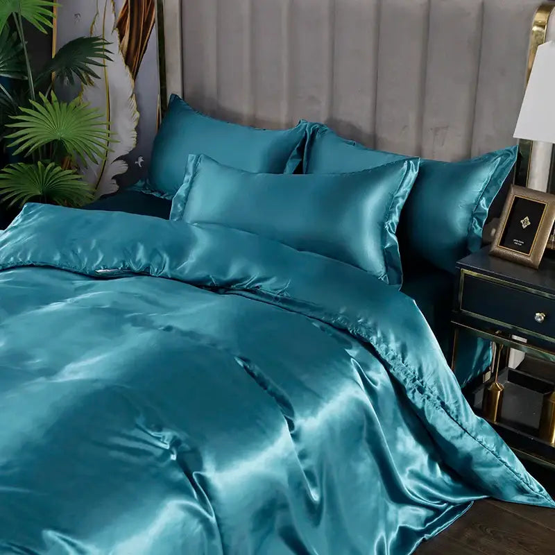 Jade Silk Bedding Set 3-Piece Sophisticated