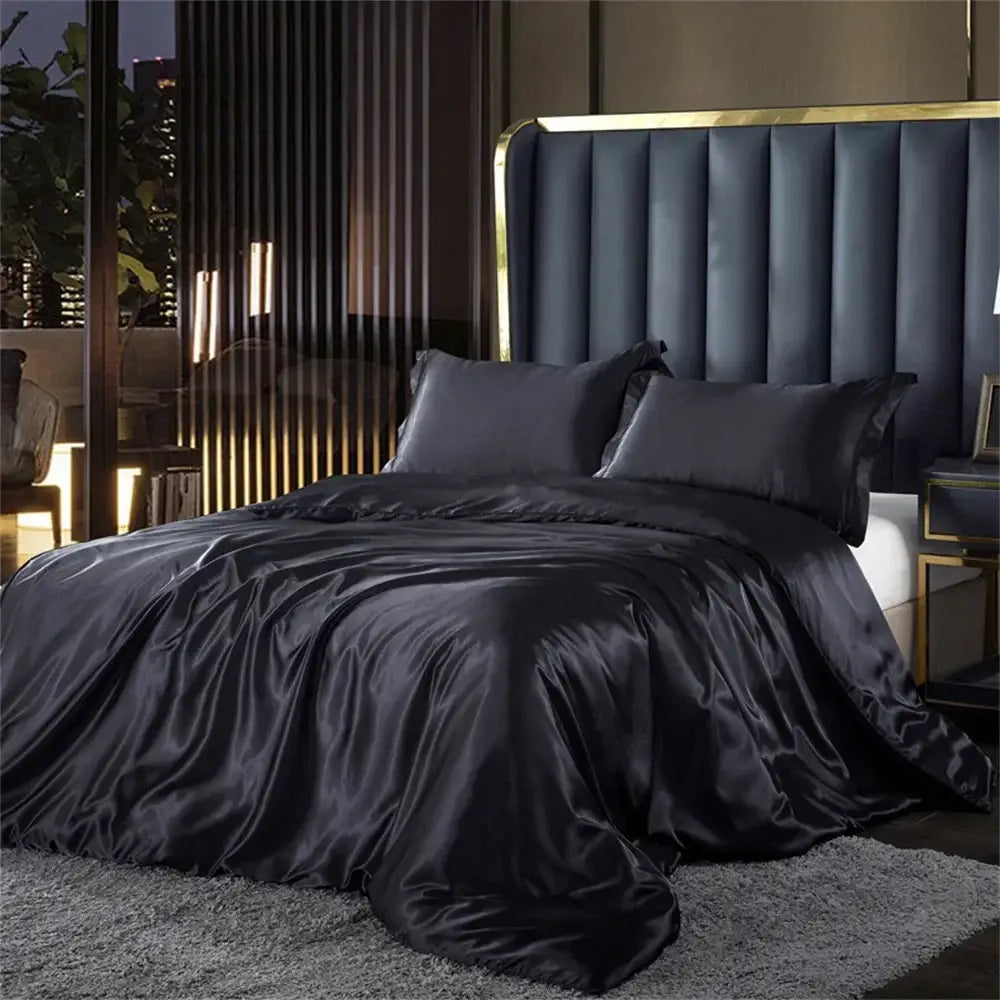 100 Percent Silk Light Jade Bedding Set