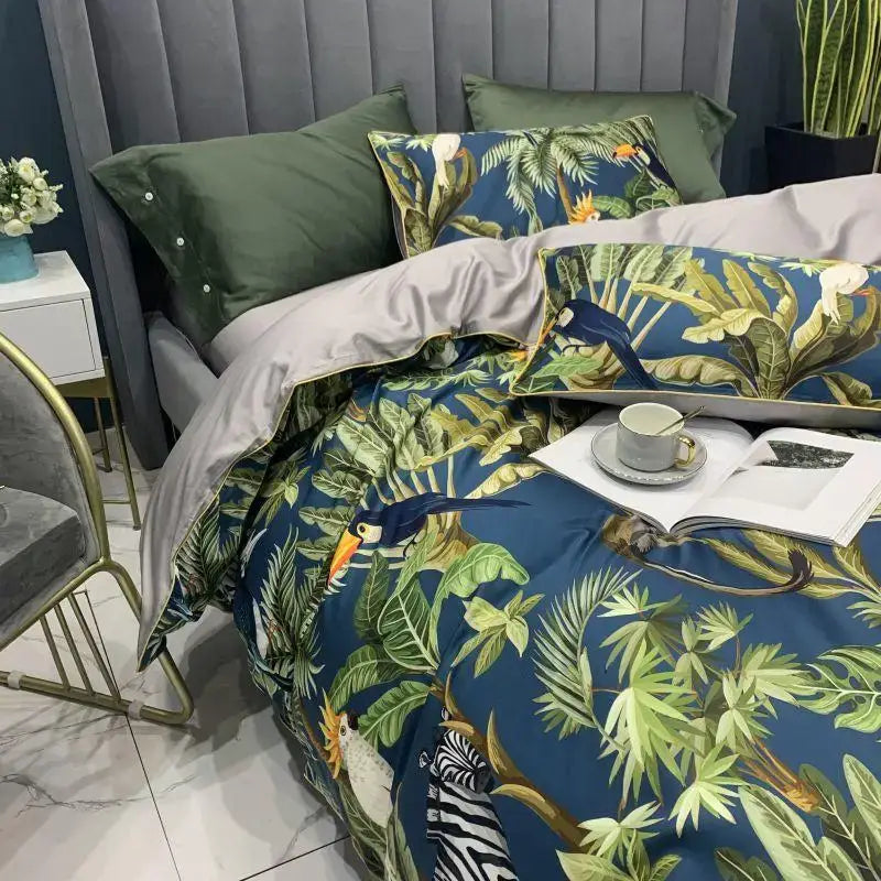 Teal Egyptian Cotton Duvet