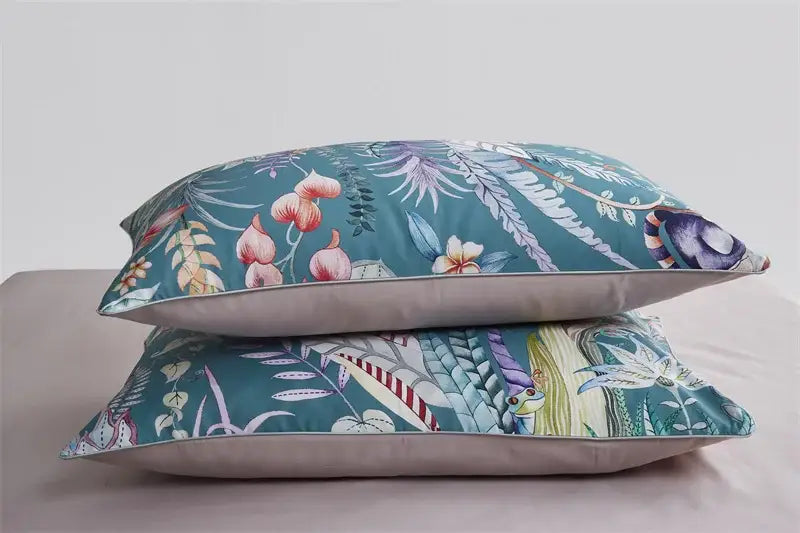 Floral White Cotton Duvet