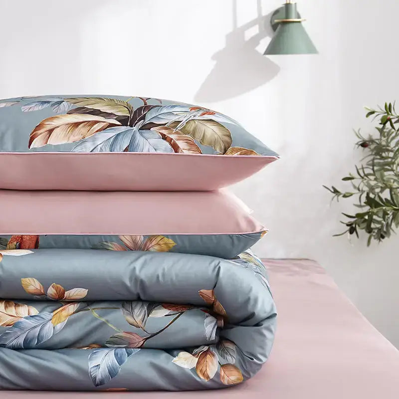 Mauve Satin Duvet Set