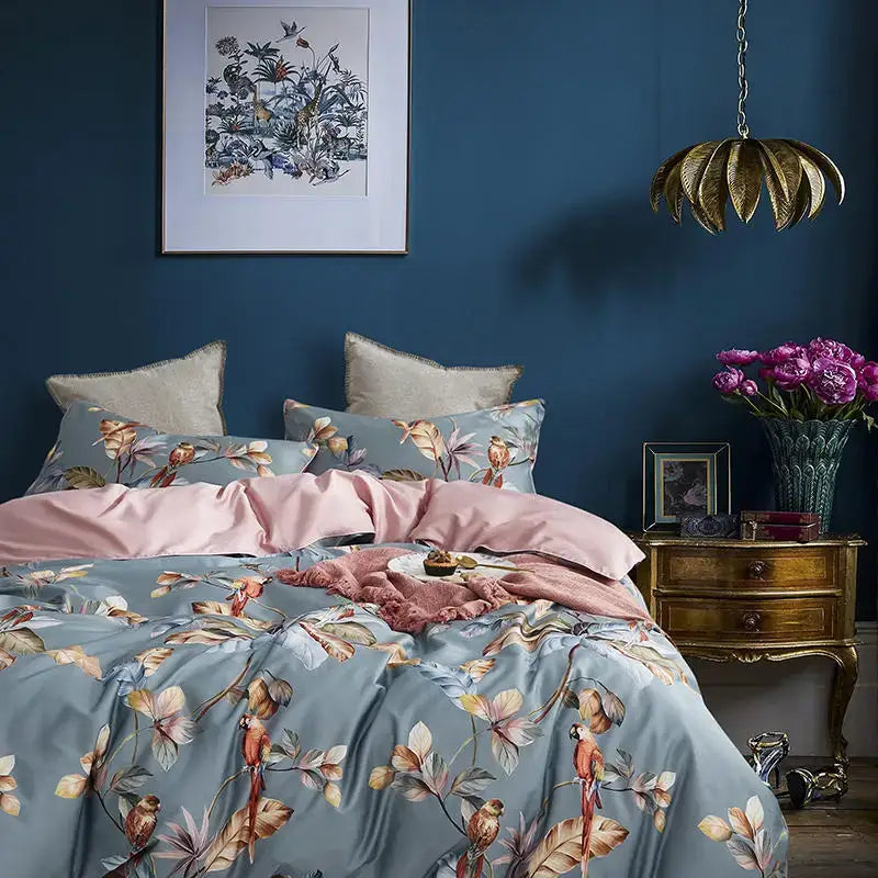 Flamingo Leaf Cotton Bedding