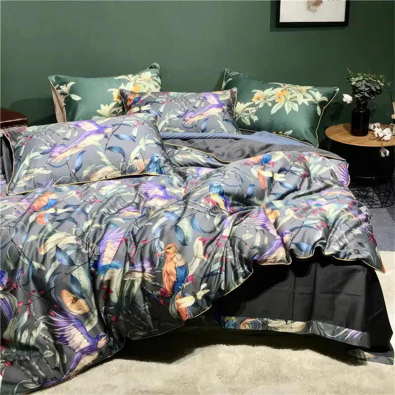 Flamingo Leaf Cotton Bedding