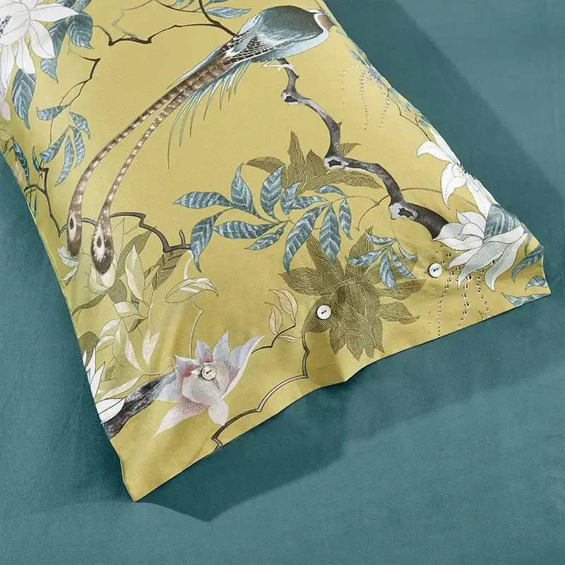 Navy Gold Egyptian Cotton Duvet for King and Queen