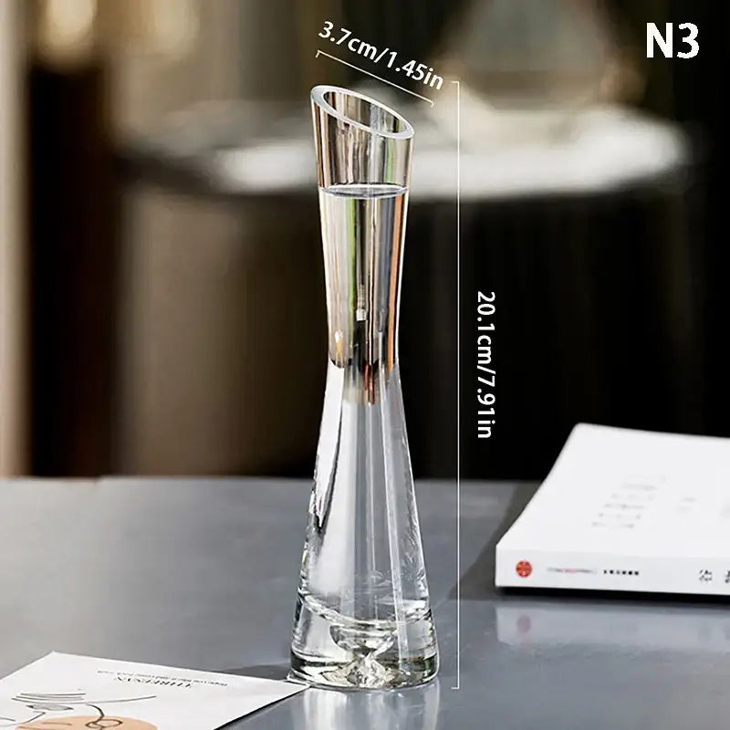 Clear Glass Vase Set