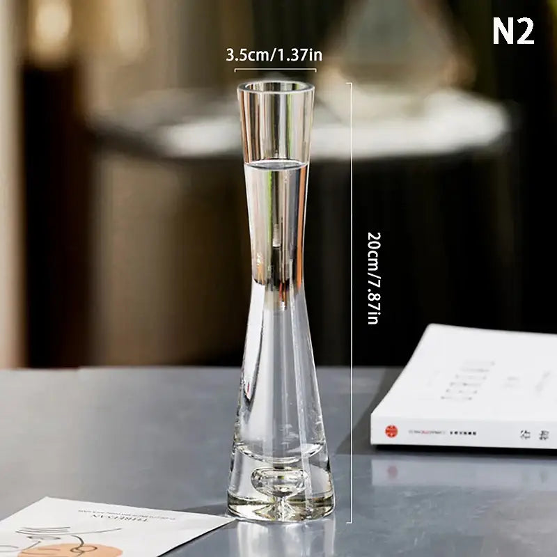 Clear Glass Vase Set