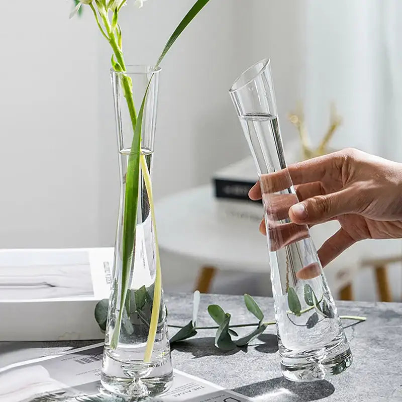 Clear Glass Vase Set