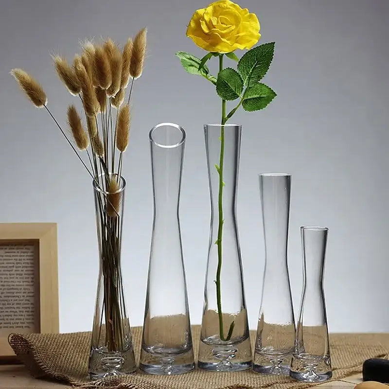 Clear Glass Vase Set