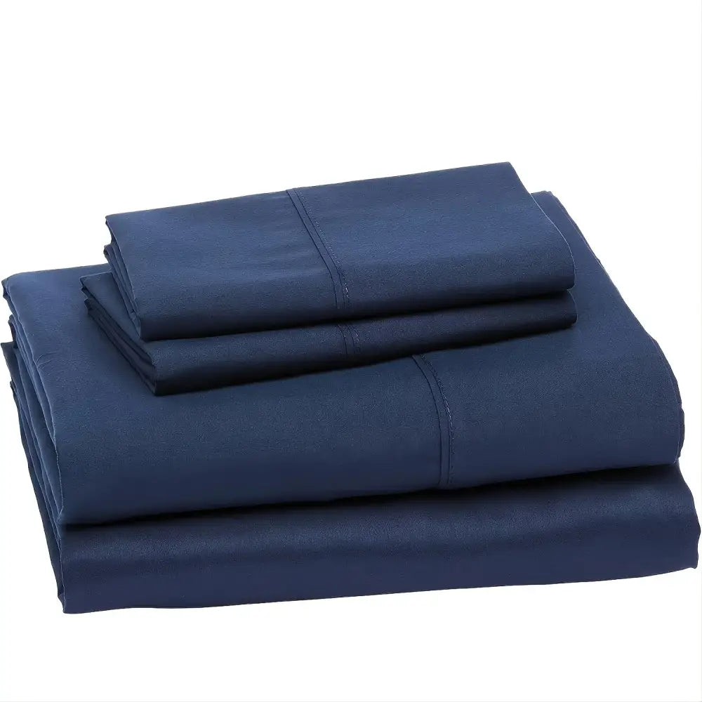 Gray Satin Bed Sheet Set