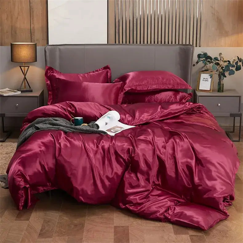 Purple Rayon Satin Bedding
