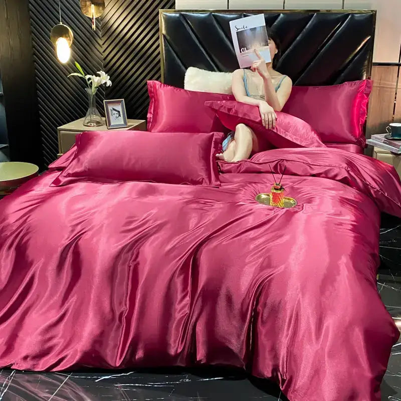 Violet Rayon Silk Bedding