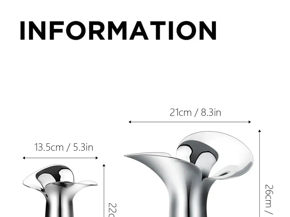 Silver Stainless Steel Vase