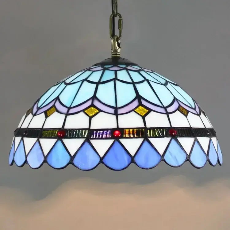 Rose Stained Glass Pendant