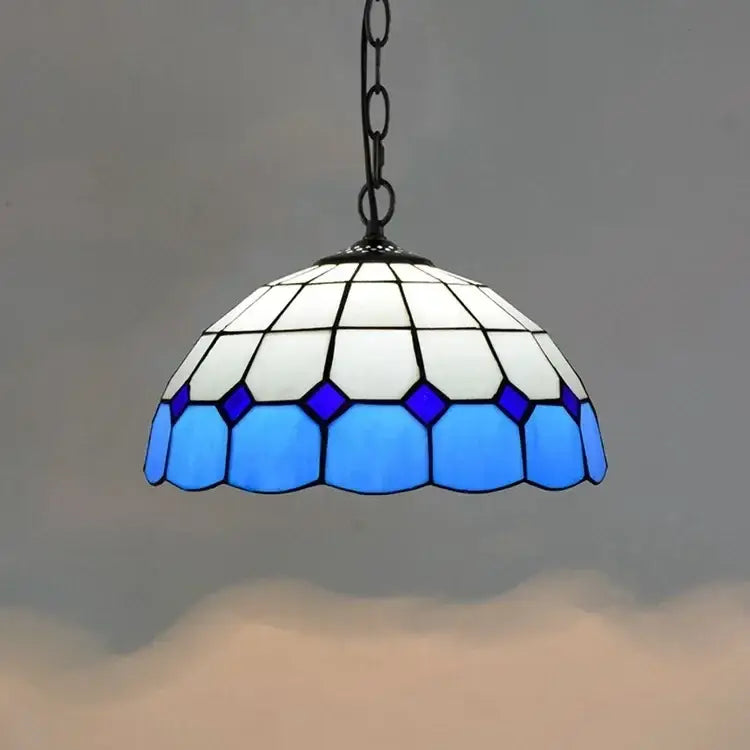 Rose Stained Glass Pendant
