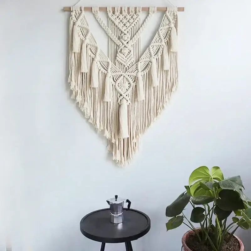 Cream Macrame Wall Hanging