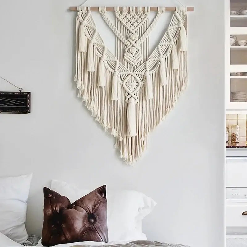 Cream Macrame Wall Hanging