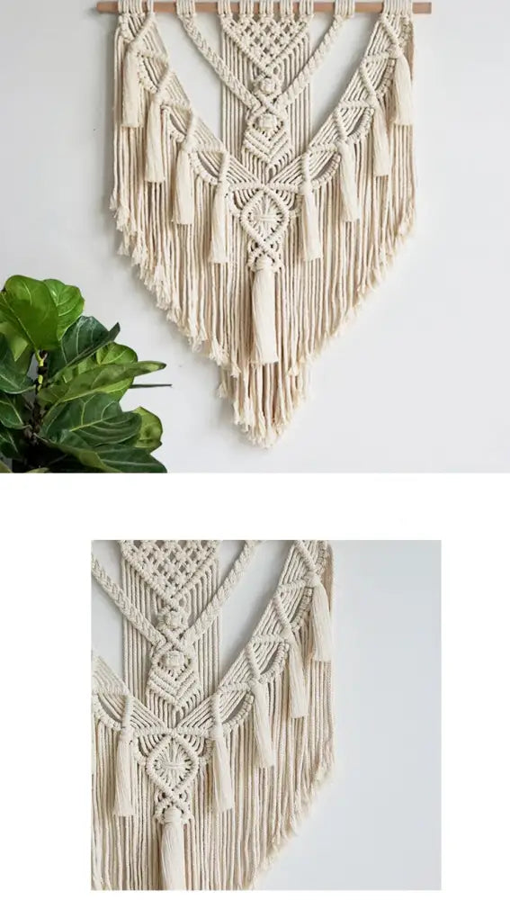 Cream Macrame Wall Hanging