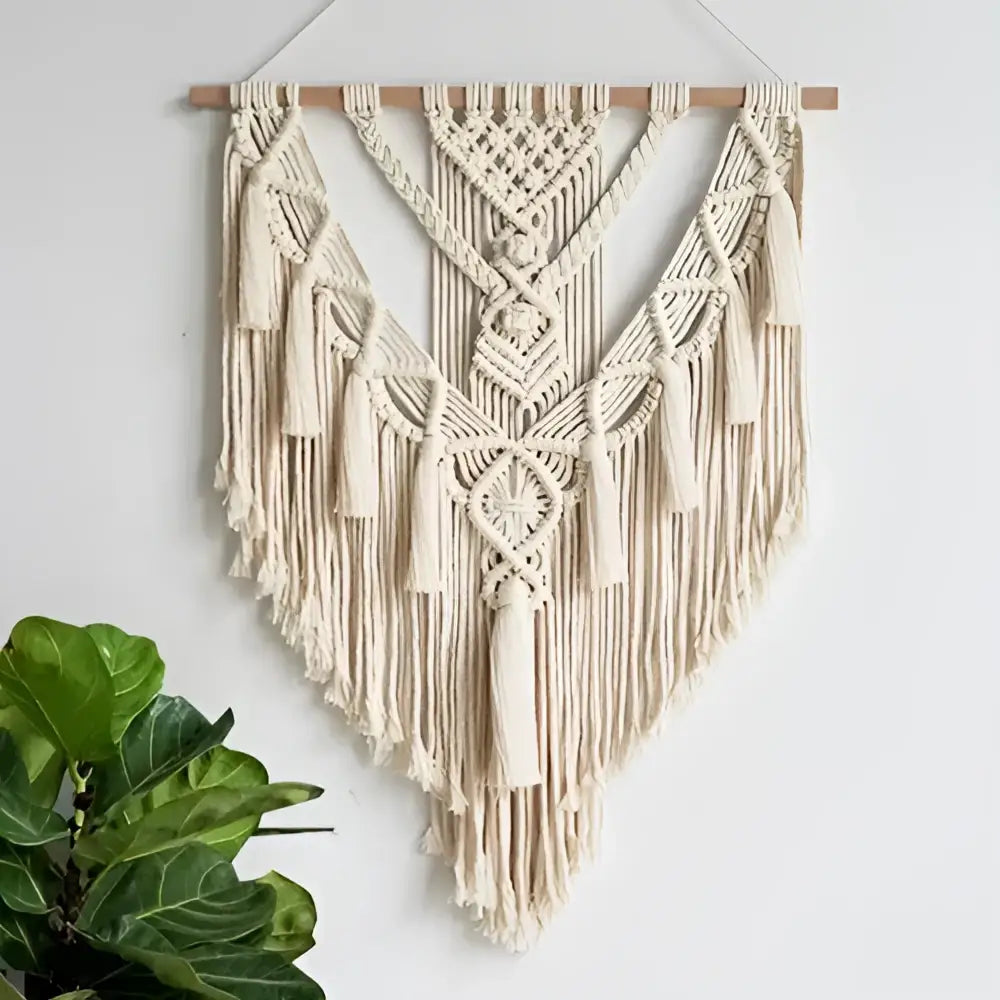 Cream Macrame Wall Hanging