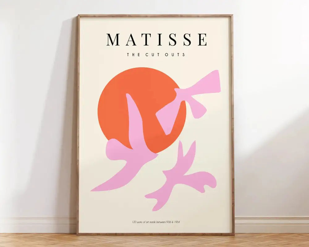 Black Red Matisse Print