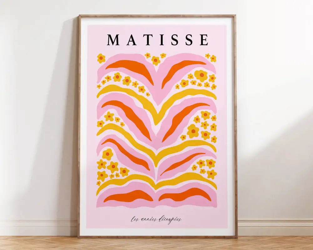 Black Red Matisse Print