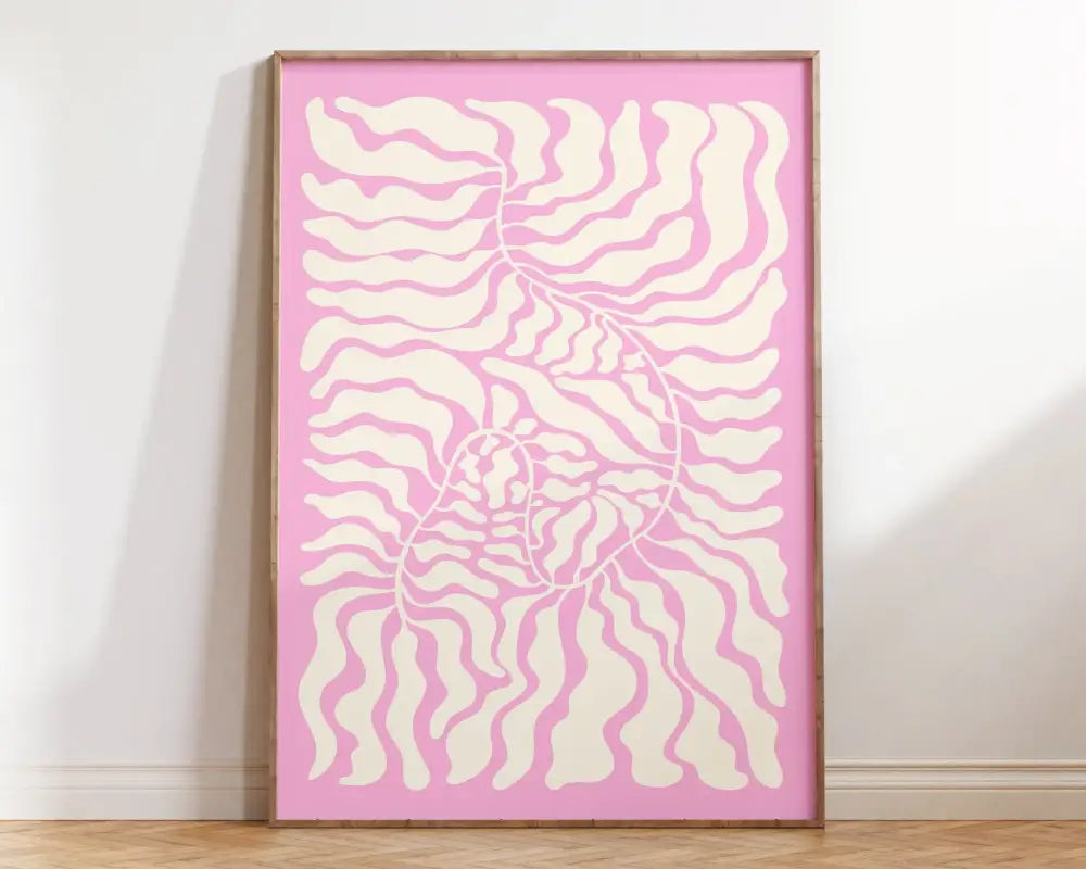 Mint Yellow Floral Poster