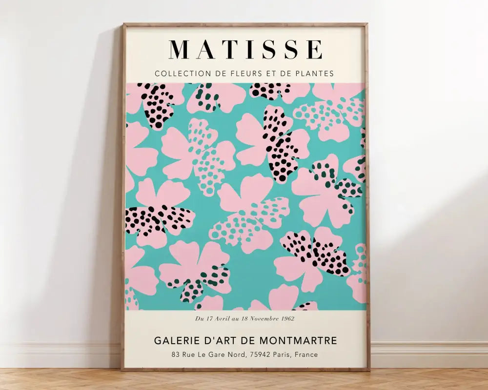 Mint Yellow Floral Poster