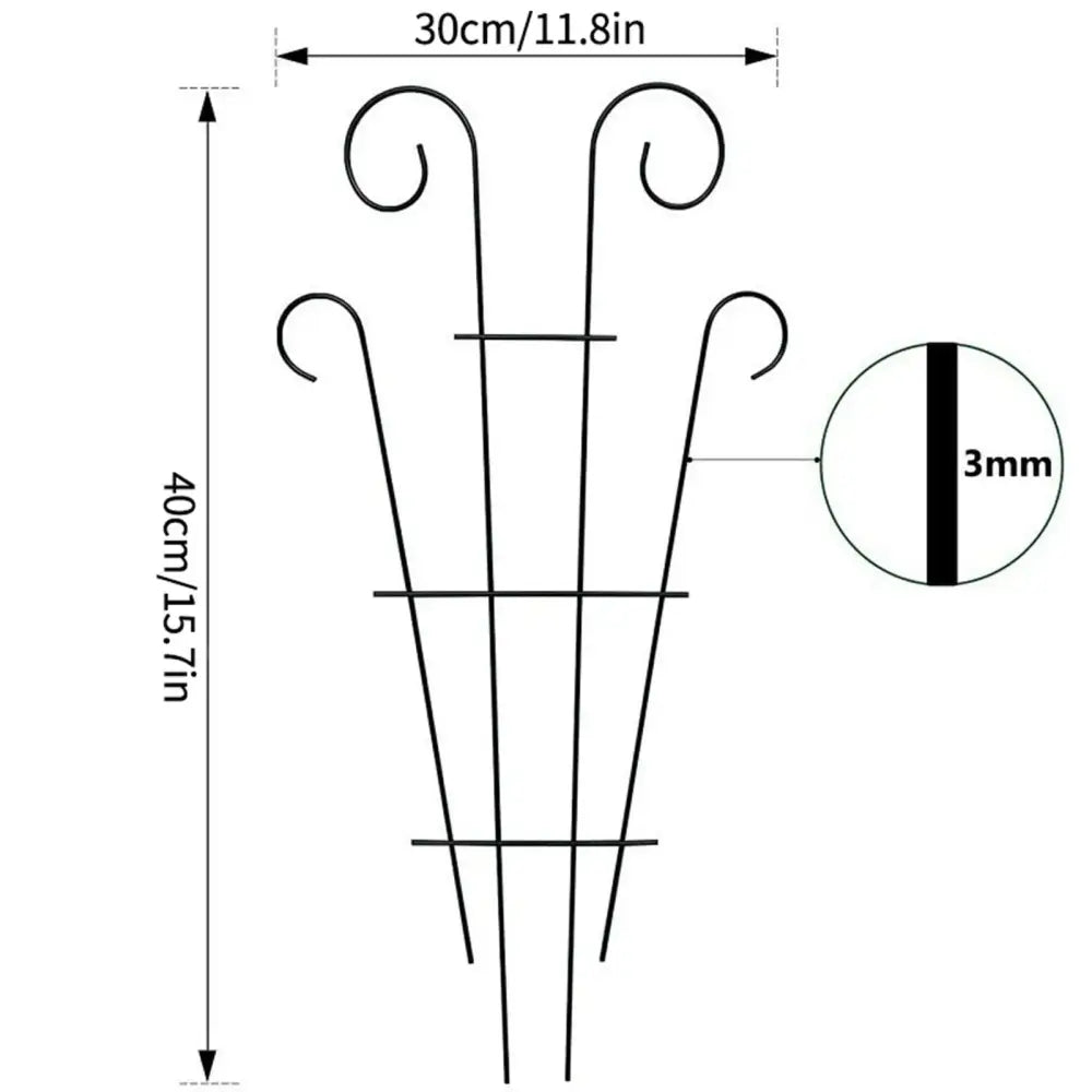 Black Iron Garden Trellis
