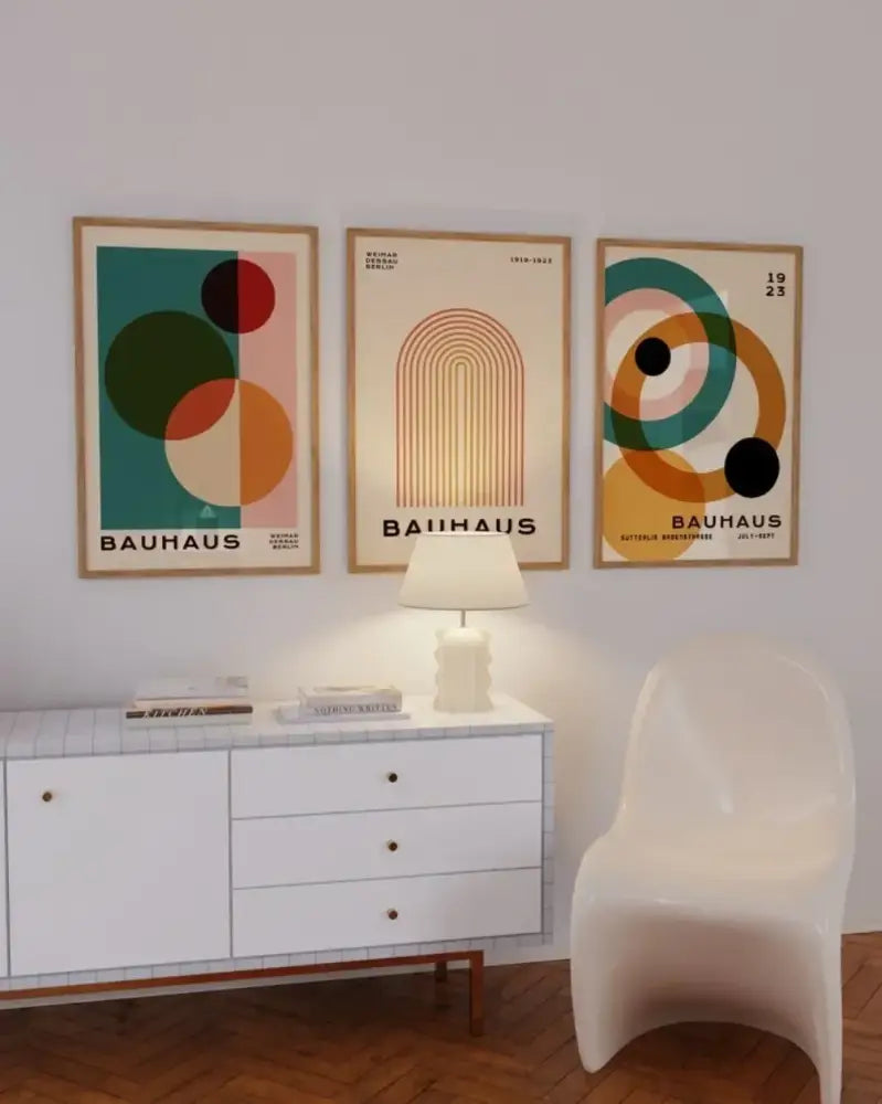 Bauhaus Geometric Print Set
