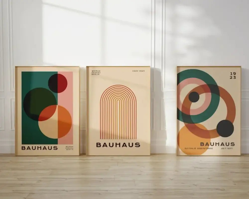 Bauhaus Geometric Print Set